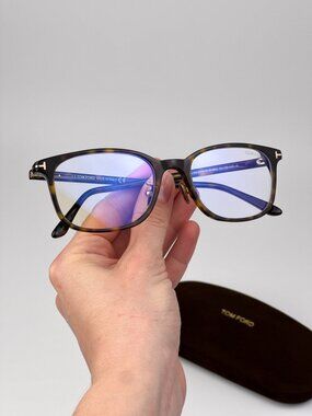 Tom Ford Women Eyeglasses Black Blue Block Square FT5858-D-B 001 NEW AUTHENTIC Tom Ford | Accessories | Tom Ford Men Eyeglasses Black  main image 3